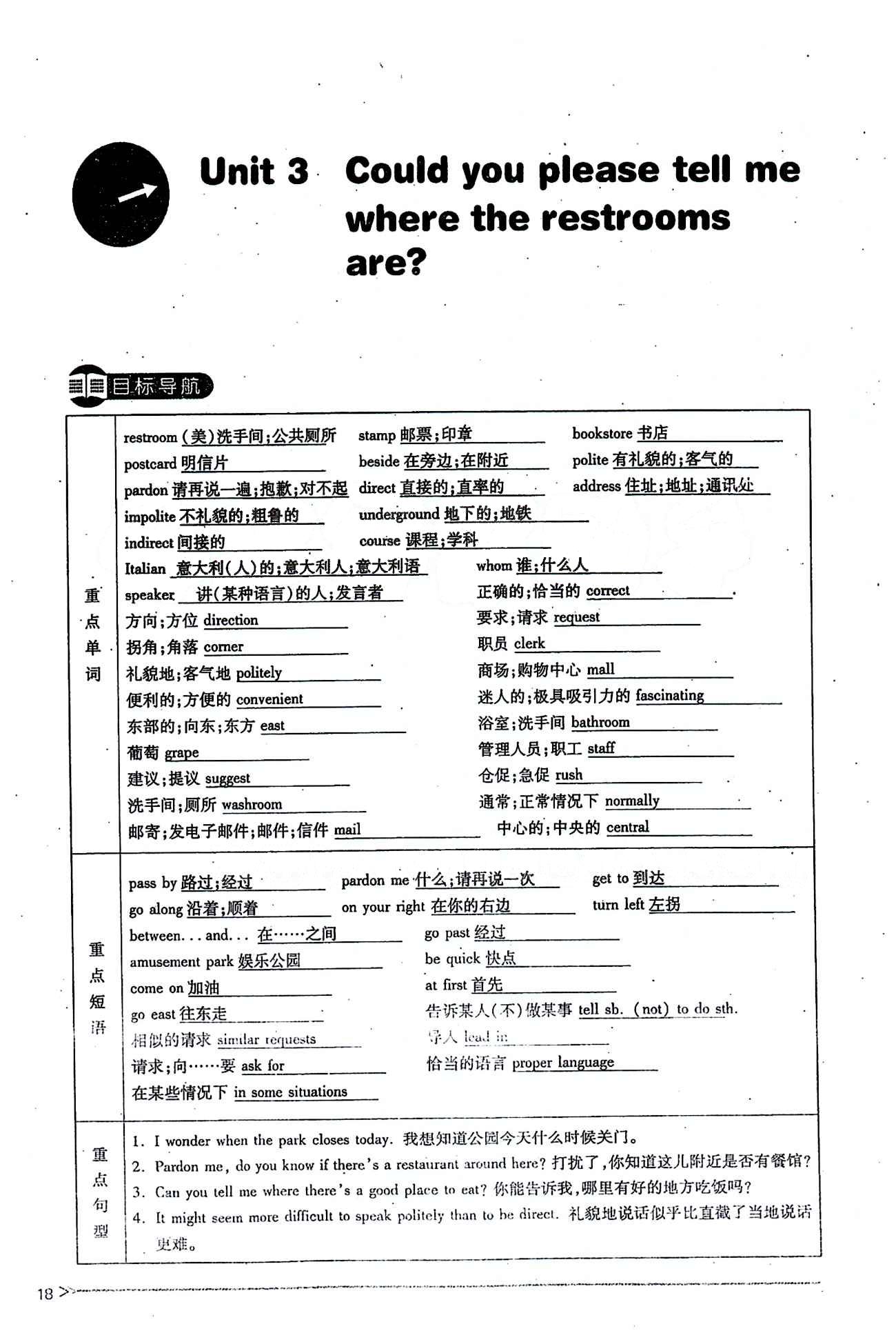 一課一練創(chuàng)新練習(xí)九年級全英語江西人民出版社 Unit 3 [1]