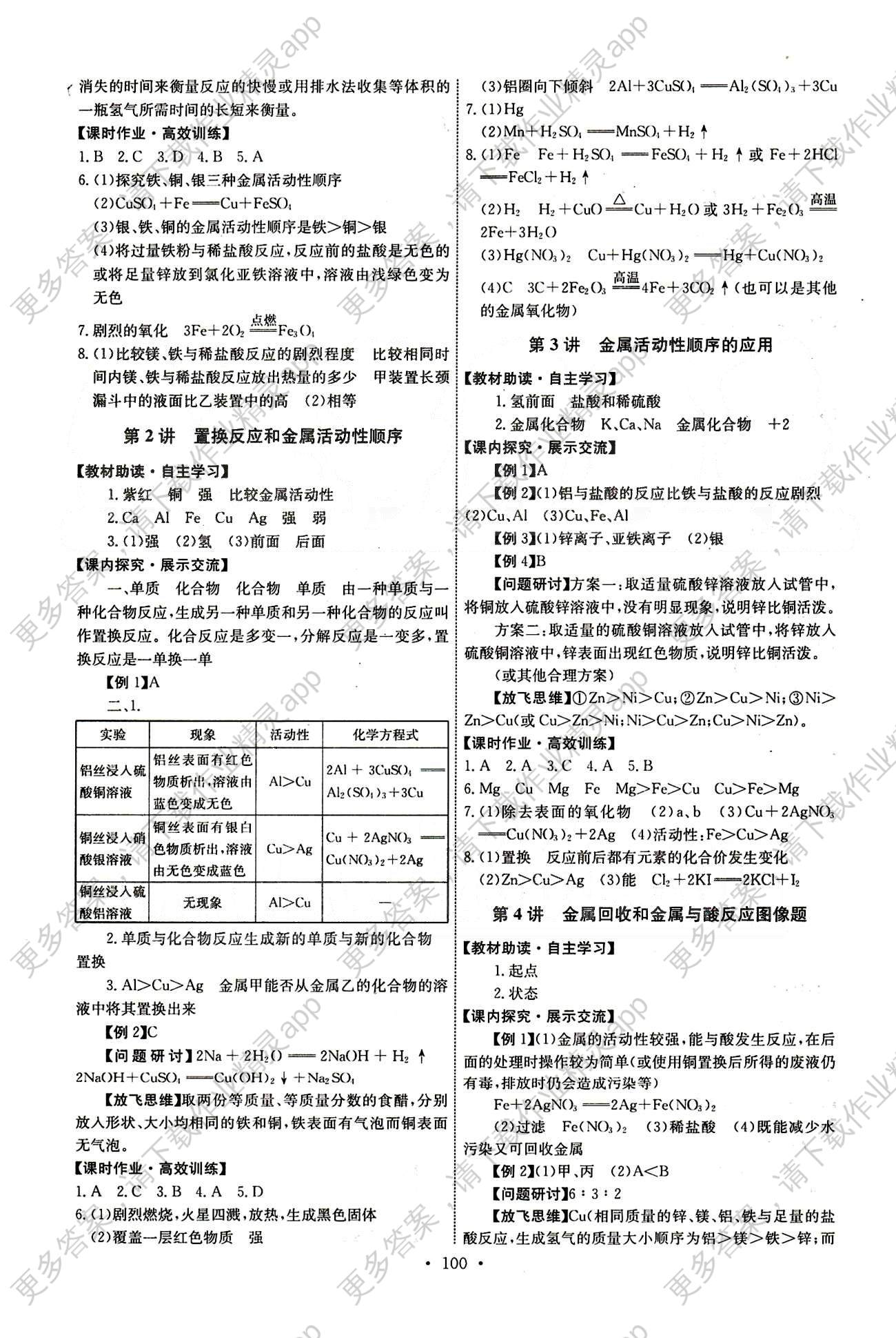 2015年能力培养与测试九年级下化学人民教育