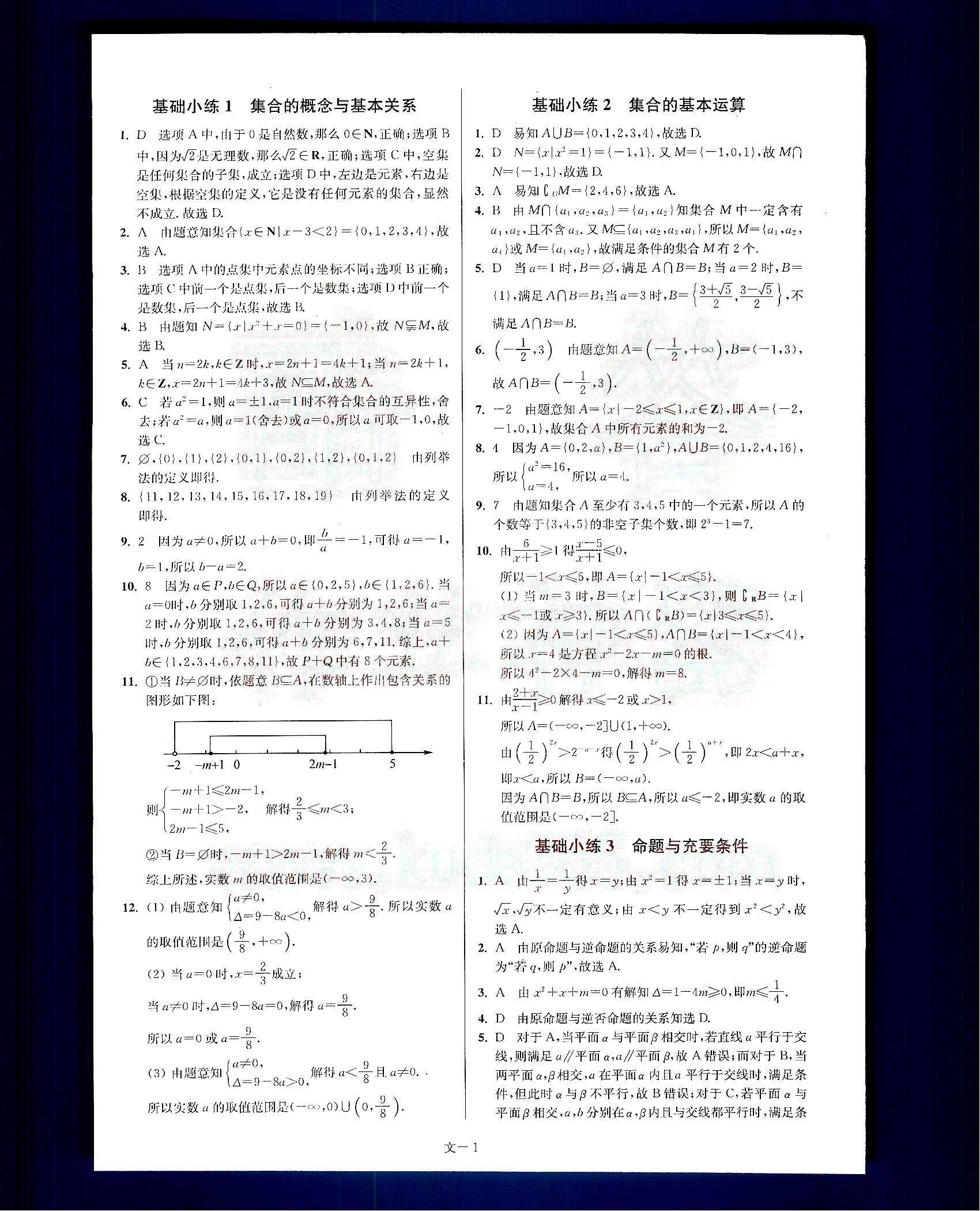 小题狂做-高考数学-文科-最基础篇南京大学出版社 第1部分 [1]