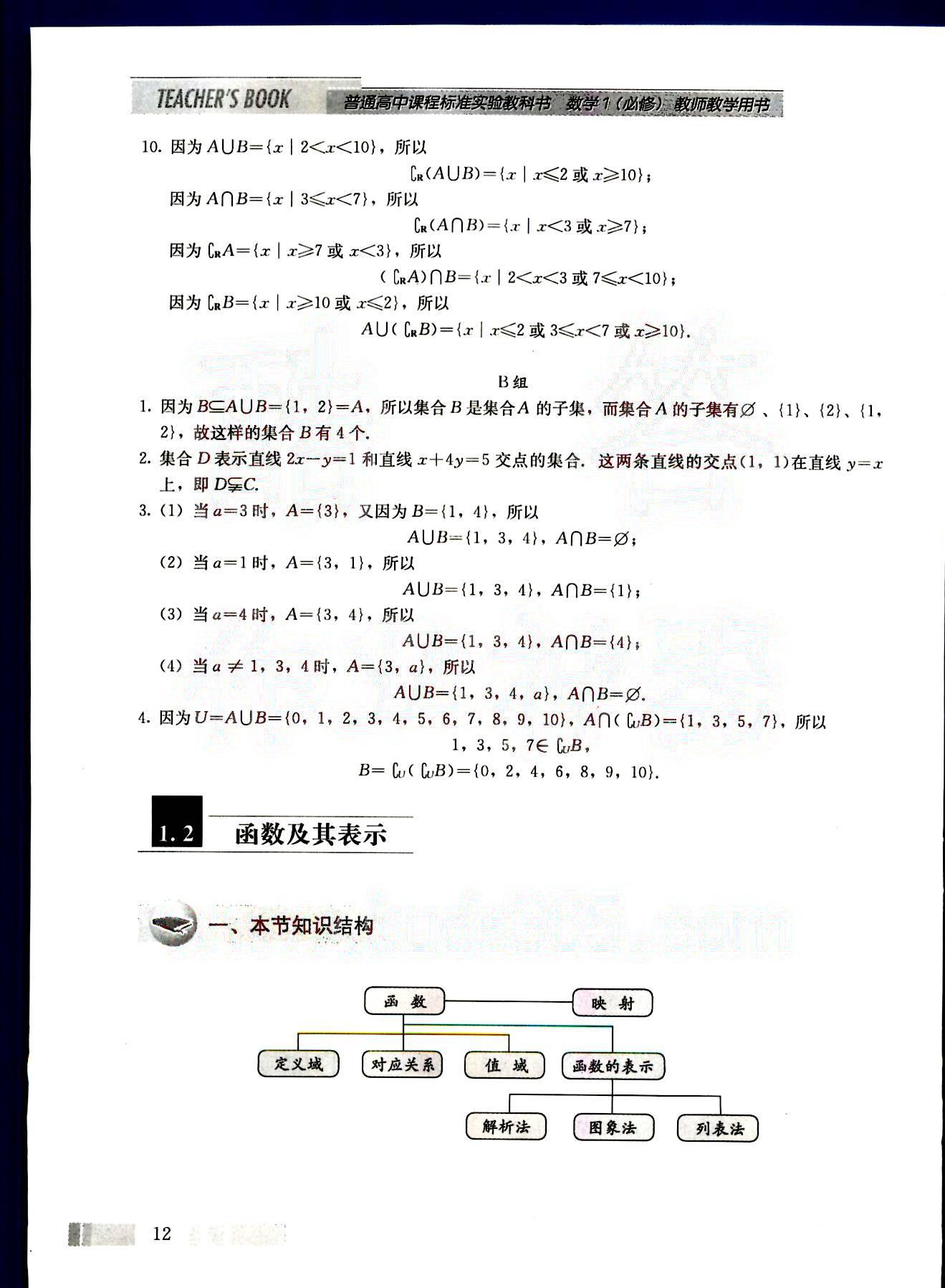 課本高中數(shù)學(xué)-必修1-人教版人民教育出版社 第1部分 [5]