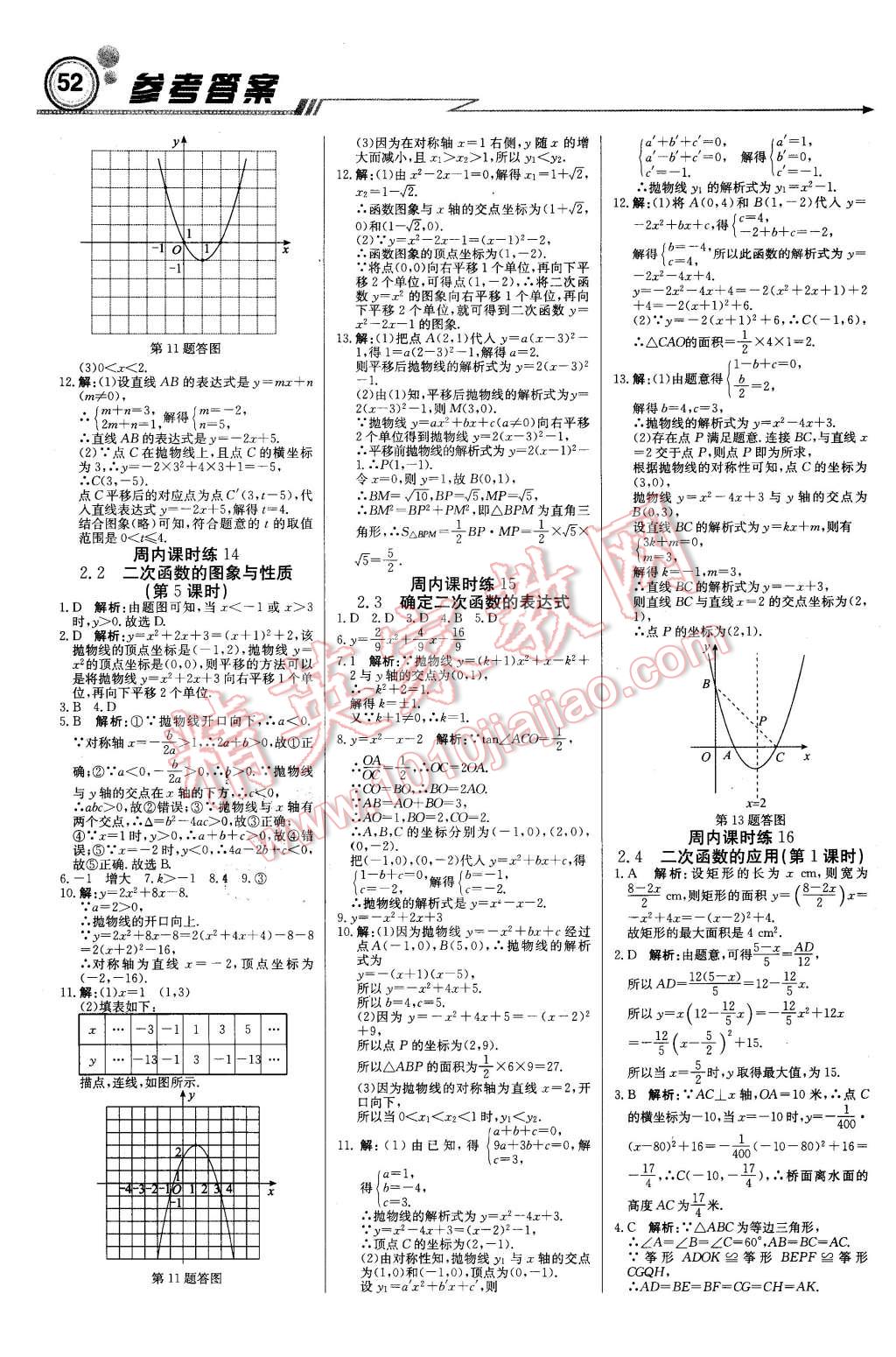 2016年輕巧奪冠周測月考直通中考九年級數(shù)學(xué)下冊北師大版 第4頁