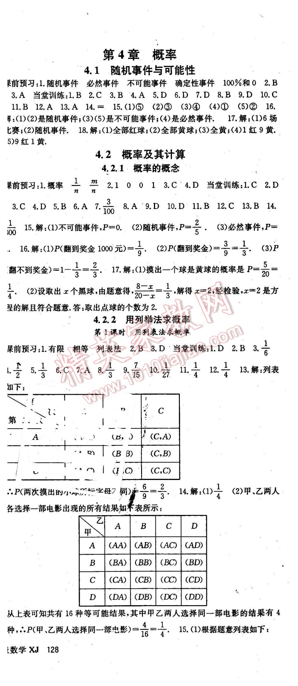 2016年名師大課堂九年級(jí)數(shù)學(xué)下冊(cè)湘教版 第18頁(yè)