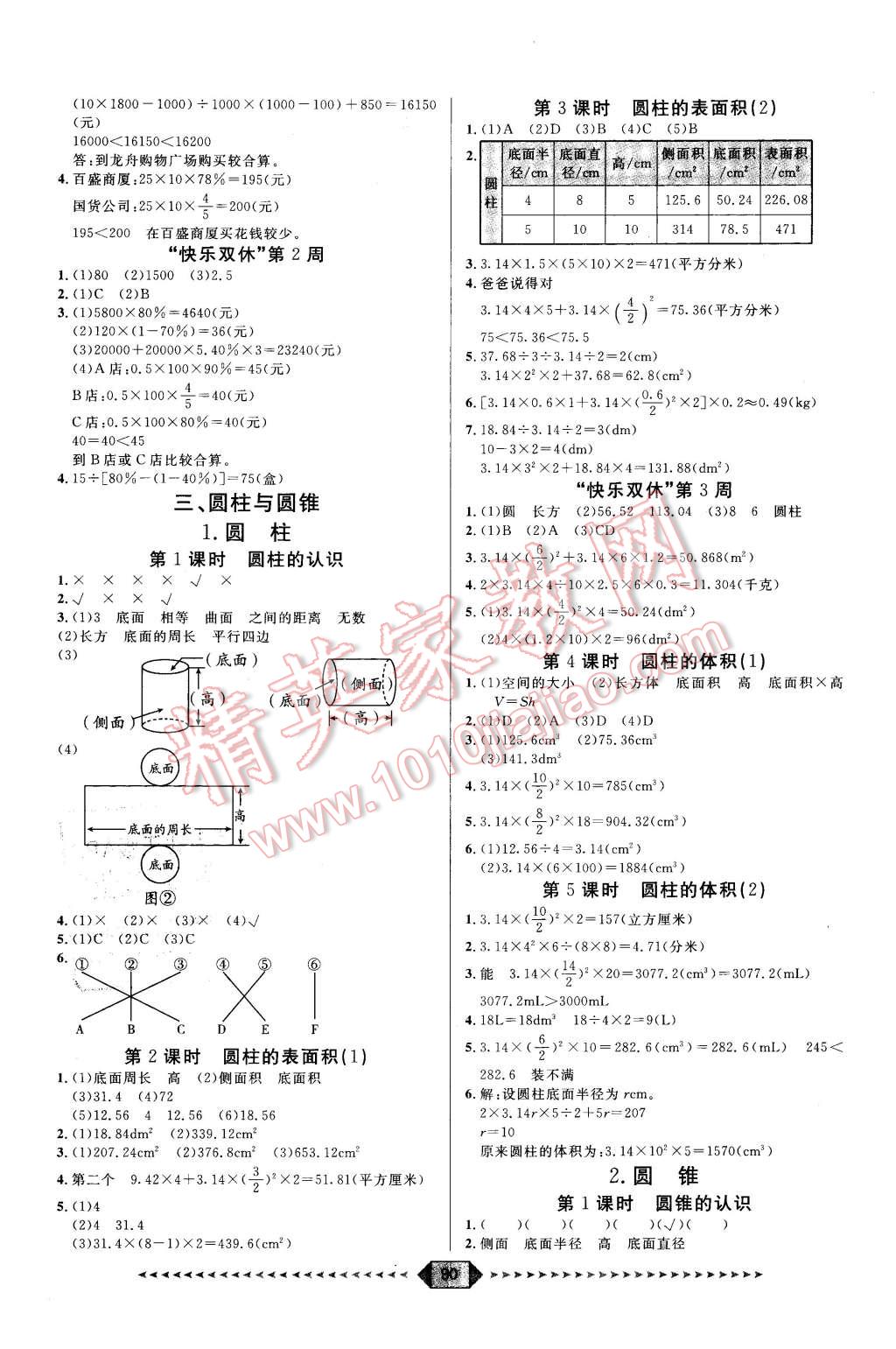 2016年陽光計劃第一步六年級數學下冊人教版 第2頁