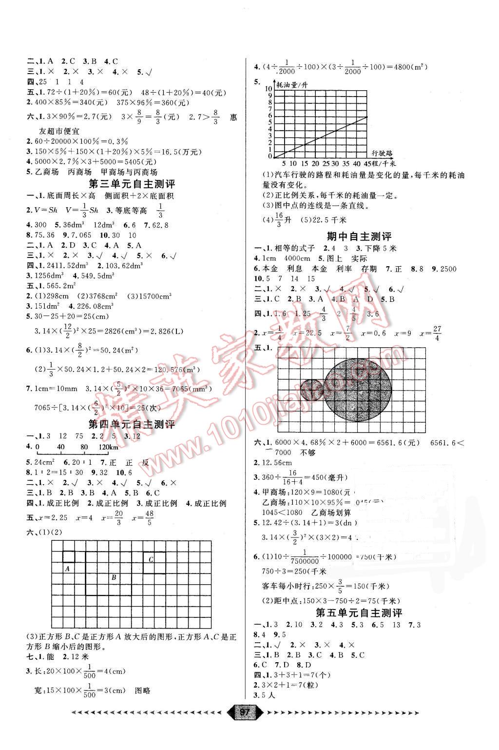 2016年陽光計劃第一步六年級數(shù)學下冊人教版 第9頁