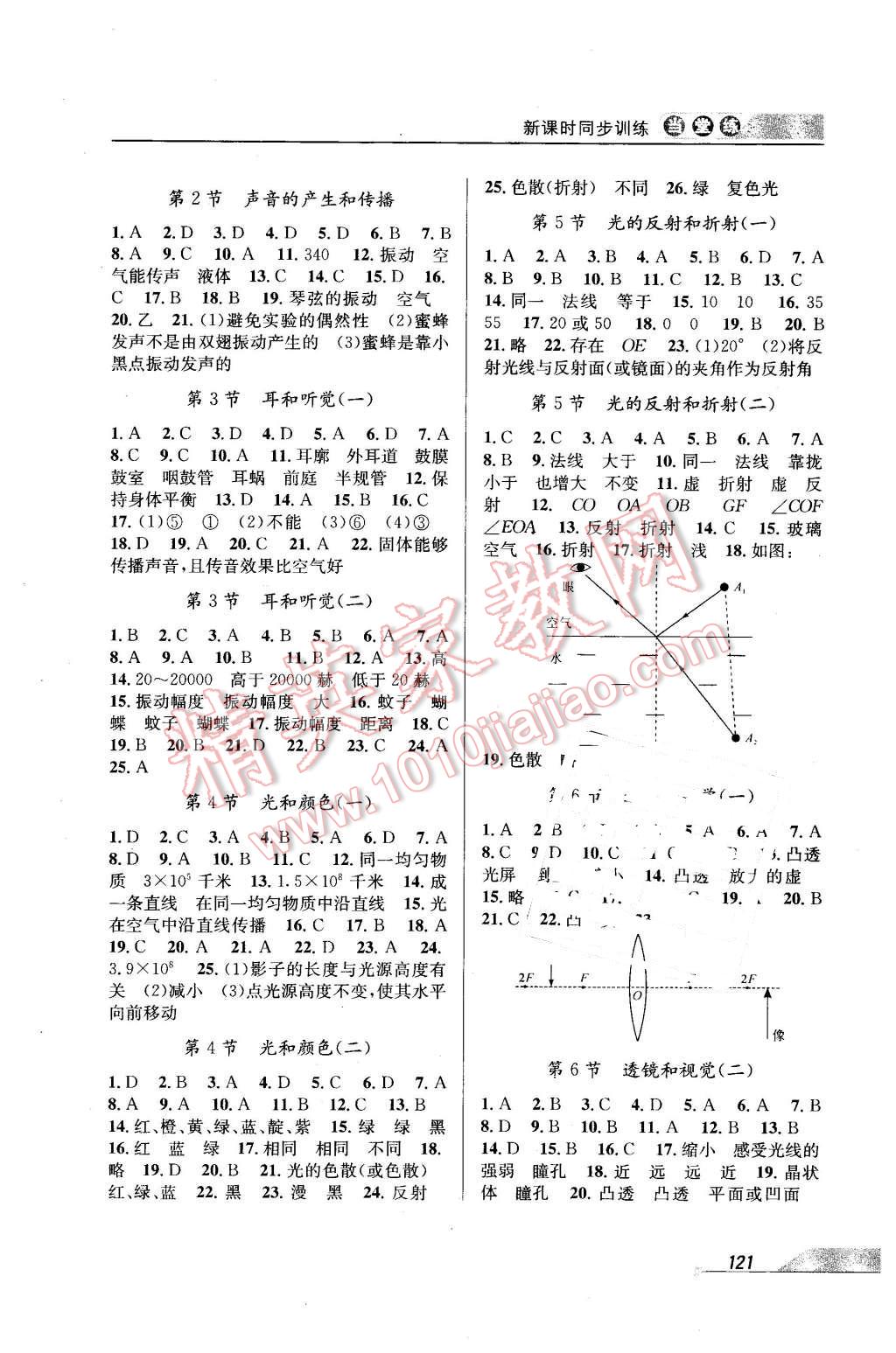 2016年当堂练新课时同步训练七年级科学下册浙教版 第3页