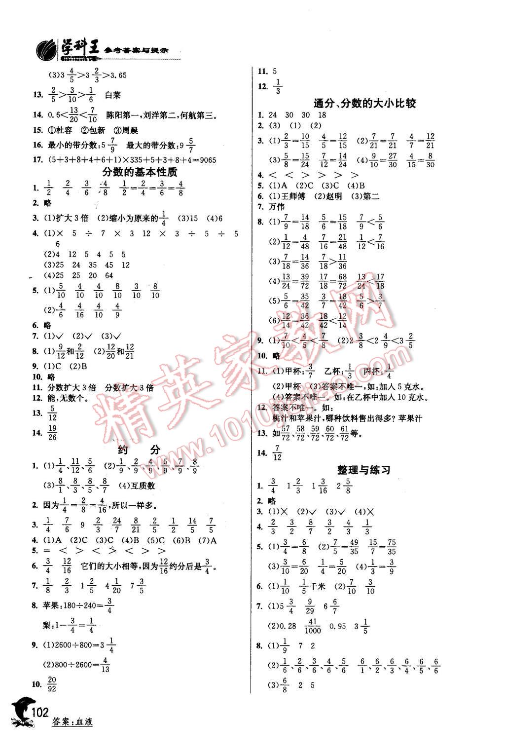 2016年實(shí)驗(yàn)班提優(yōu)訓(xùn)練五年級(jí)數(shù)學(xué)下冊(cè)江蘇版 第6頁(yè)