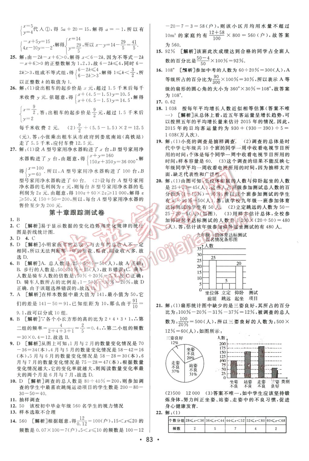 2016年期末考向標海淀新編跟蹤突破測試卷七年級數(shù)學下冊人教版 第7頁