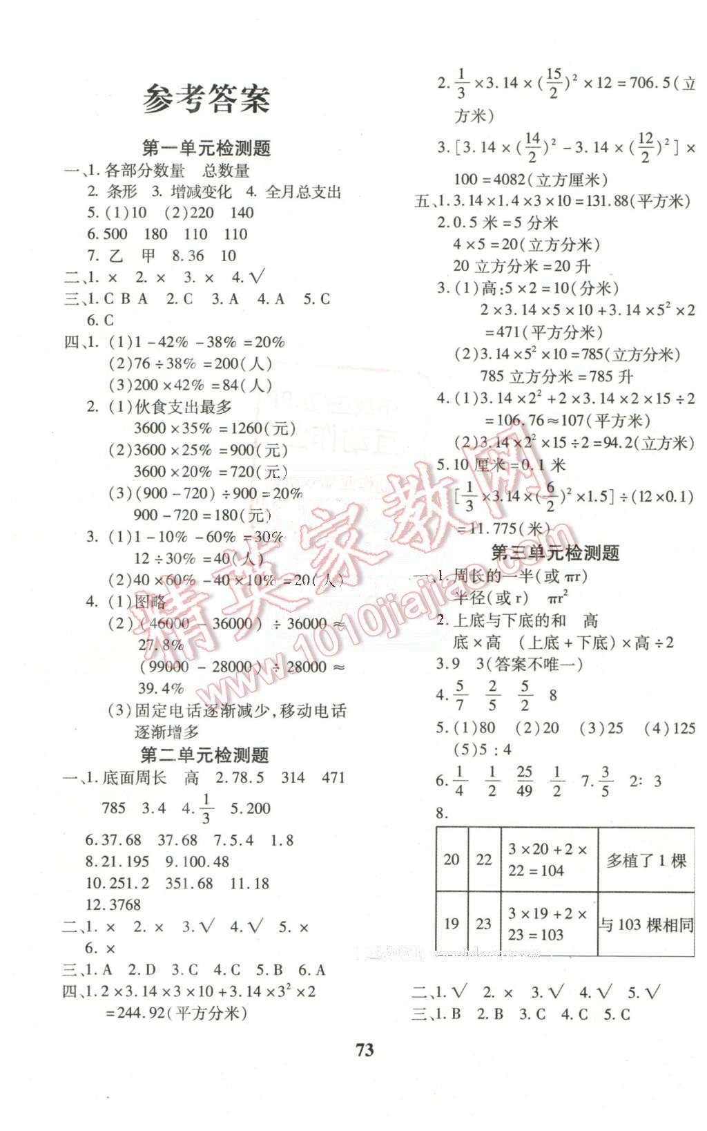 2016年黃岡360度定制密卷六年級(jí)數(shù)學(xué)下冊(cè)蘇教版 第1頁(yè)