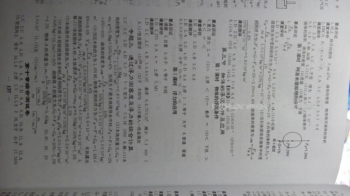 2016年課堂點(diǎn)睛八年級物理下冊人教版 第27頁