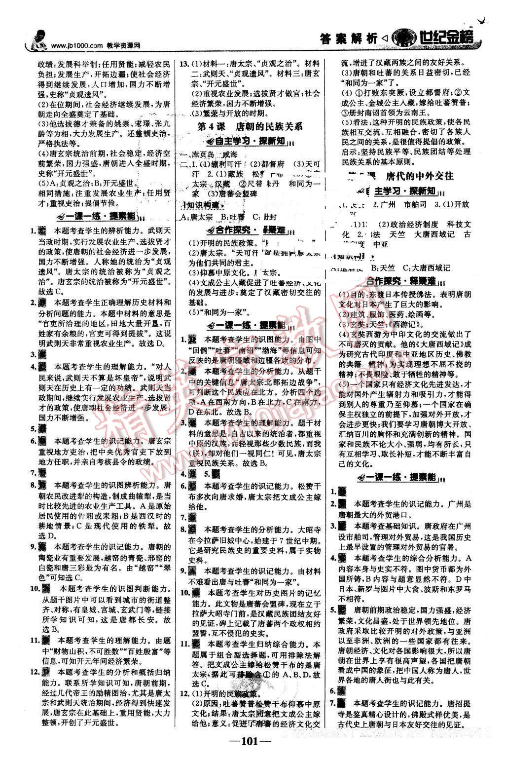 2016年世紀(jì)金榜金榜學(xué)案七年級歷史下冊岳麓版 第2頁