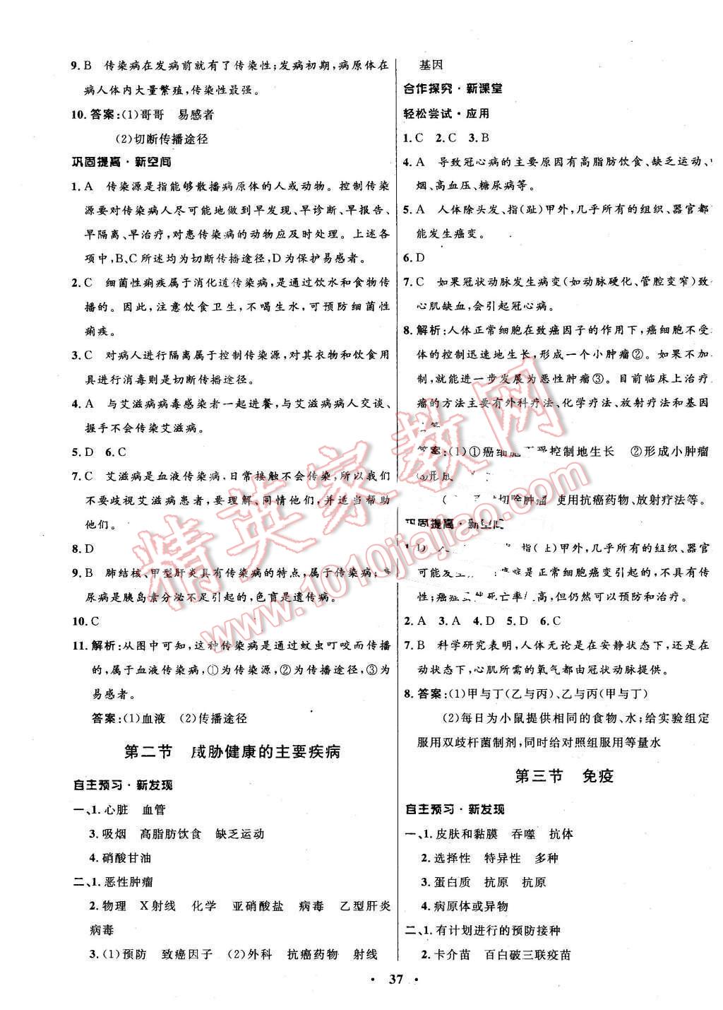 2015年南方新课堂金牌学案八年级生物学下册苏教版 第13页