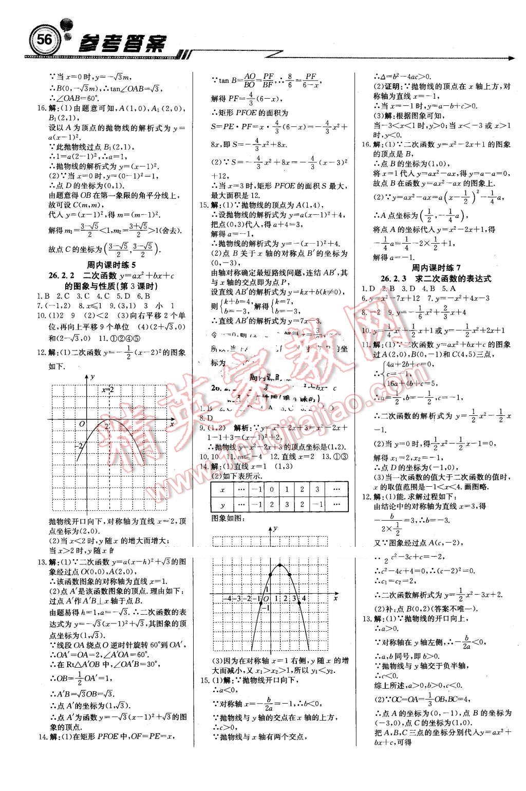 2016年輕巧奪冠周測(cè)月考直通中考九年級(jí)數(shù)學(xué)下冊(cè)華師大版 第2頁(yè)