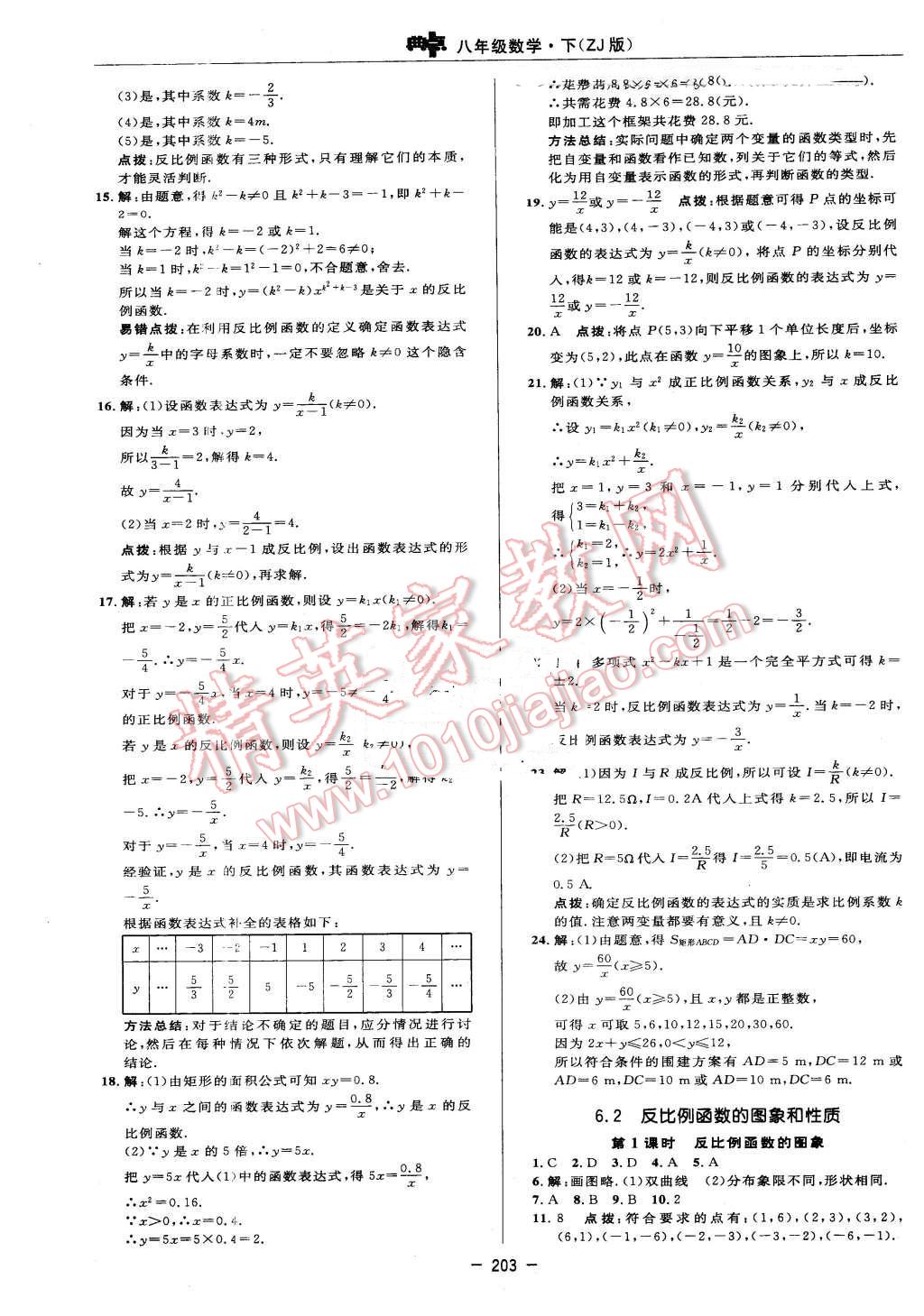 2016年綜合應(yīng)用創(chuàng)新題典中點八年級數(shù)學下冊浙教版 第45頁