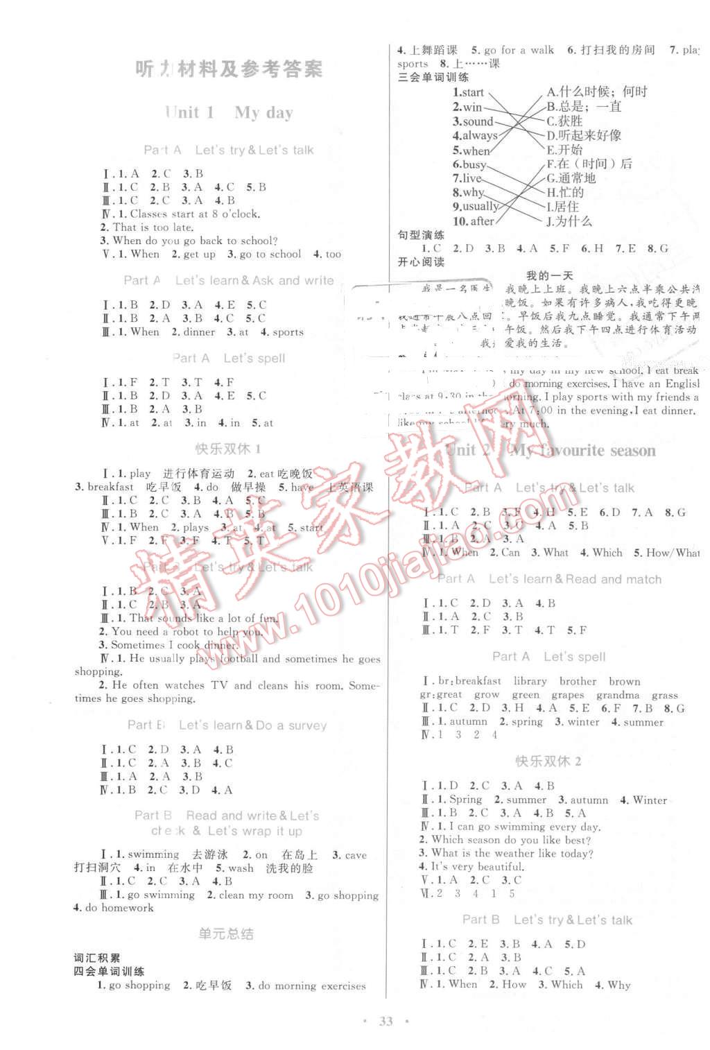 2016年新課標(biāo)小學(xué)同步學(xué)習(xí)目標(biāo)與檢測(cè)五年級(jí)英語(yǔ)下冊(cè)人教版 第1頁(yè)