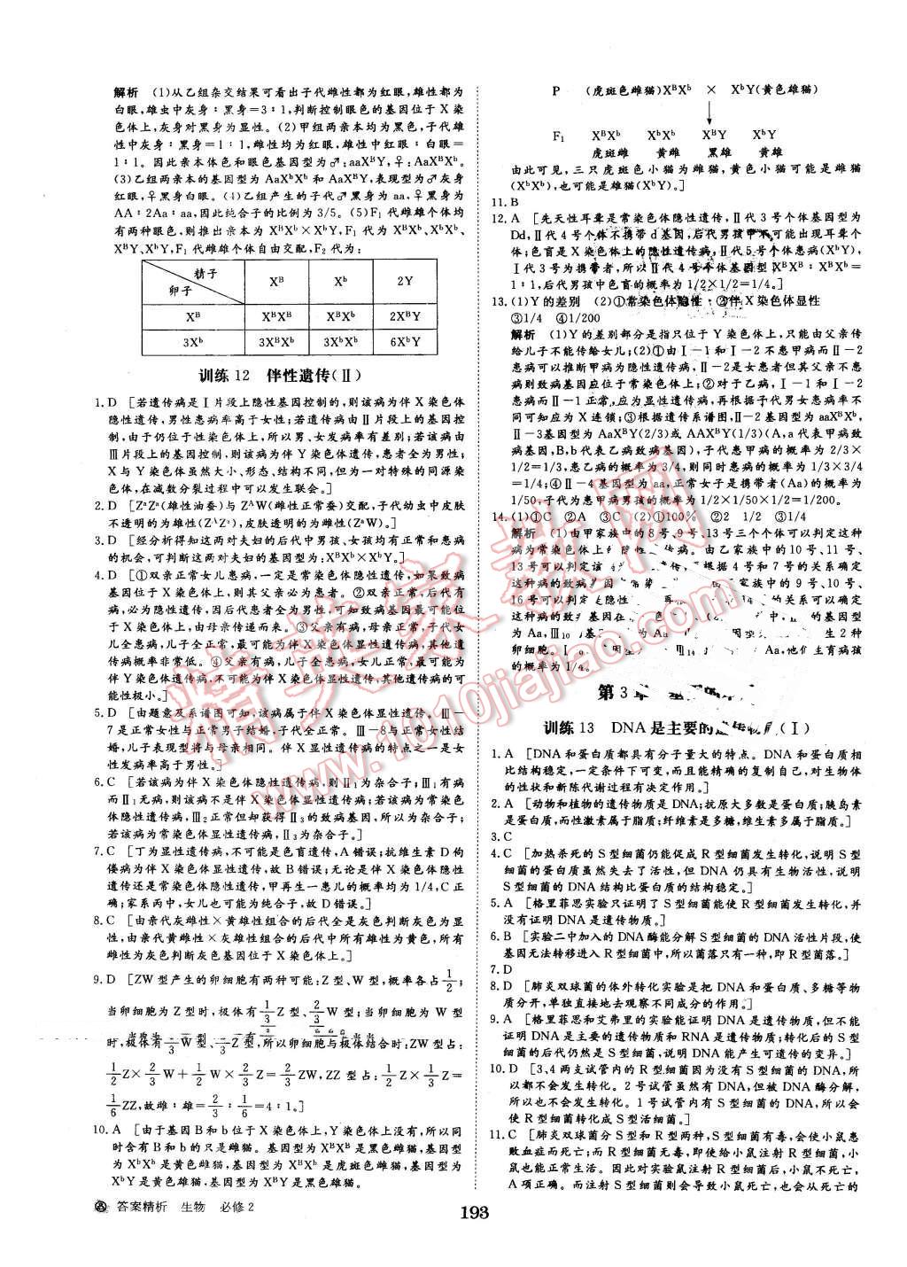 2015年步步高学案导学与随堂笔记生物必修2人教版 第21页