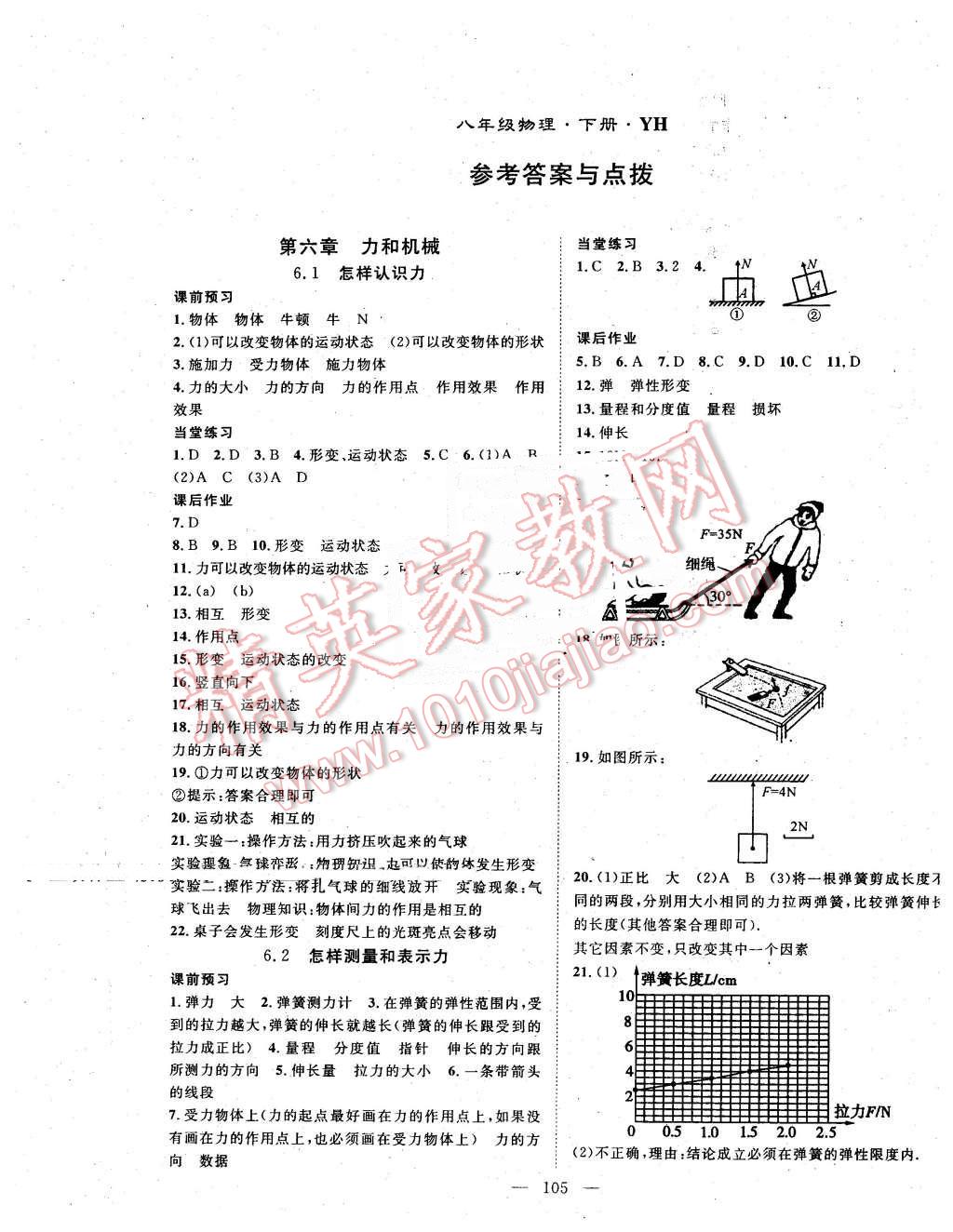 2016年名師學(xué)案八年級物理下冊粵滬版 第1頁