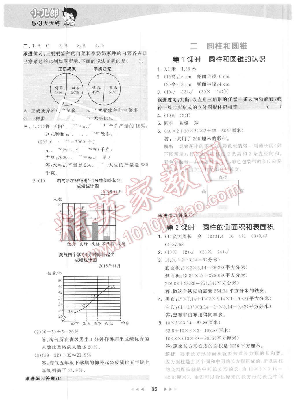 2016年53天天練小學數(shù)學六年級下冊蘇教版 第2頁