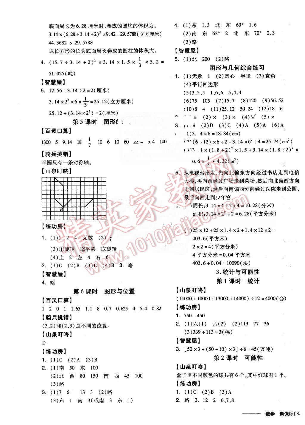 2016年全品學(xué)練考六年級數(shù)學(xué)下冊蘇教版 第9頁