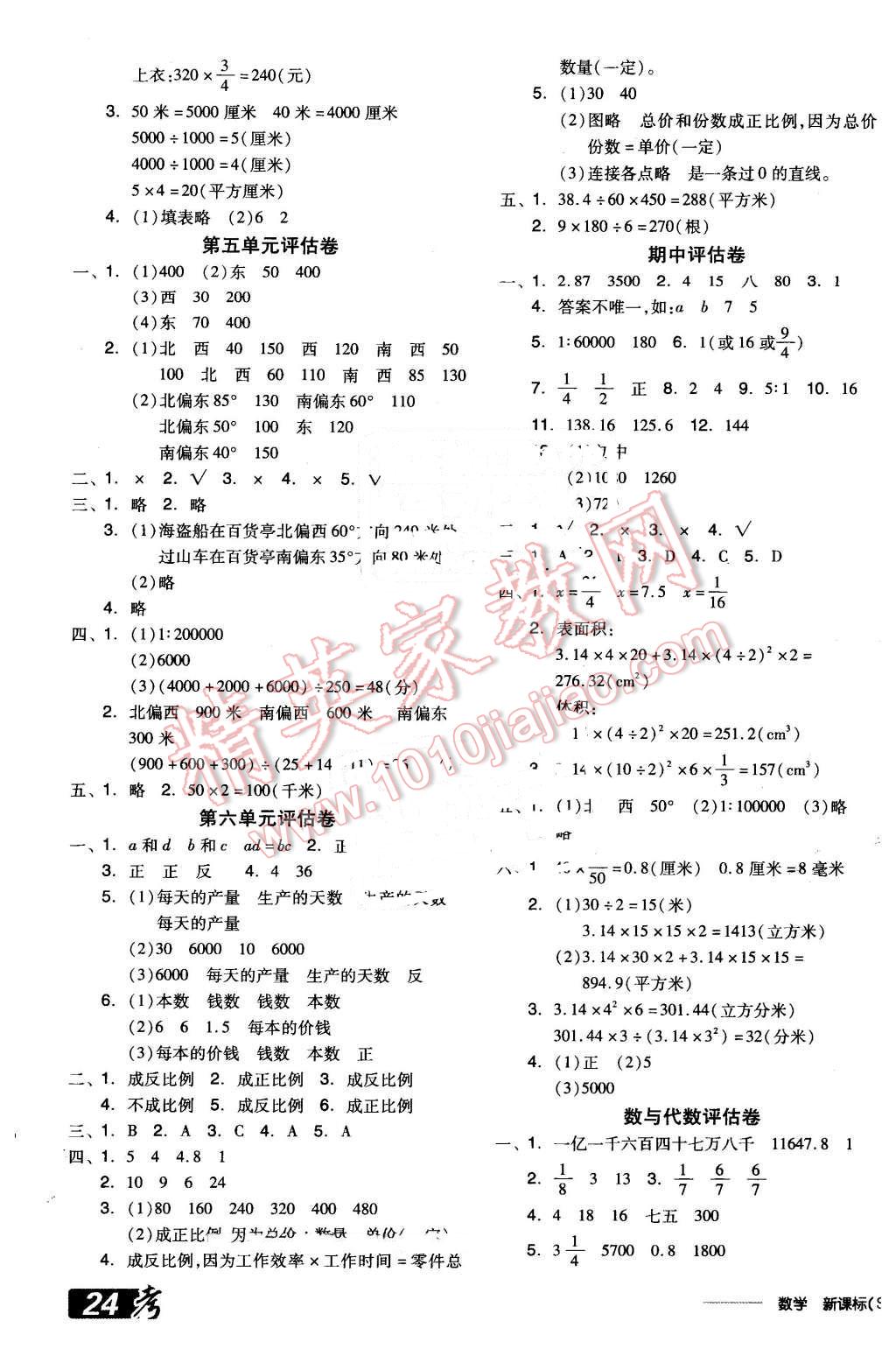 2016年全品學(xué)練考六年級數(shù)學(xué)下冊蘇教版 第11頁