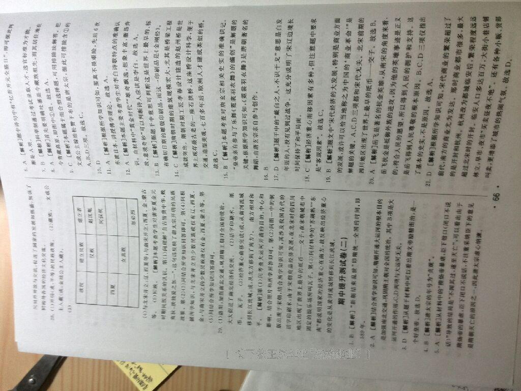 2015年期末考向標(biāo)海淀新編跟蹤突破測試卷七年級(jí)歷史上冊(cè)人教版 第20頁