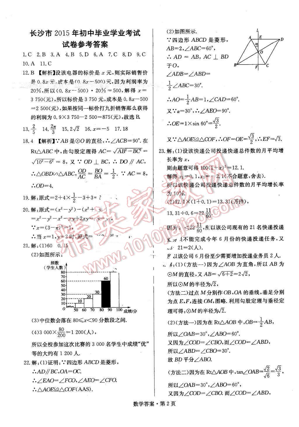 2016年湖南中考必備數(shù)學 第1頁