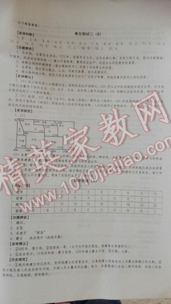 2016年助學(xué)讀本七年級(jí)歷史下冊(cè) 第17頁(yè)