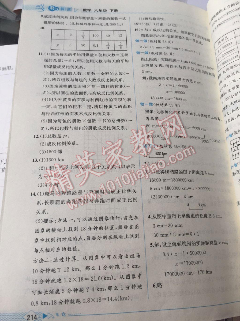 课本人教版六年级数学下册 第7页