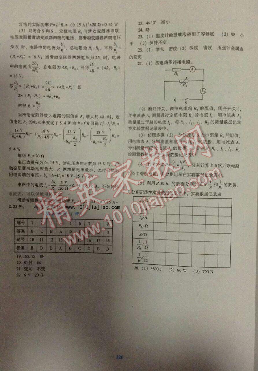 2016年新優(yōu)化設(shè)計初中總復(fù)習物理 第25頁