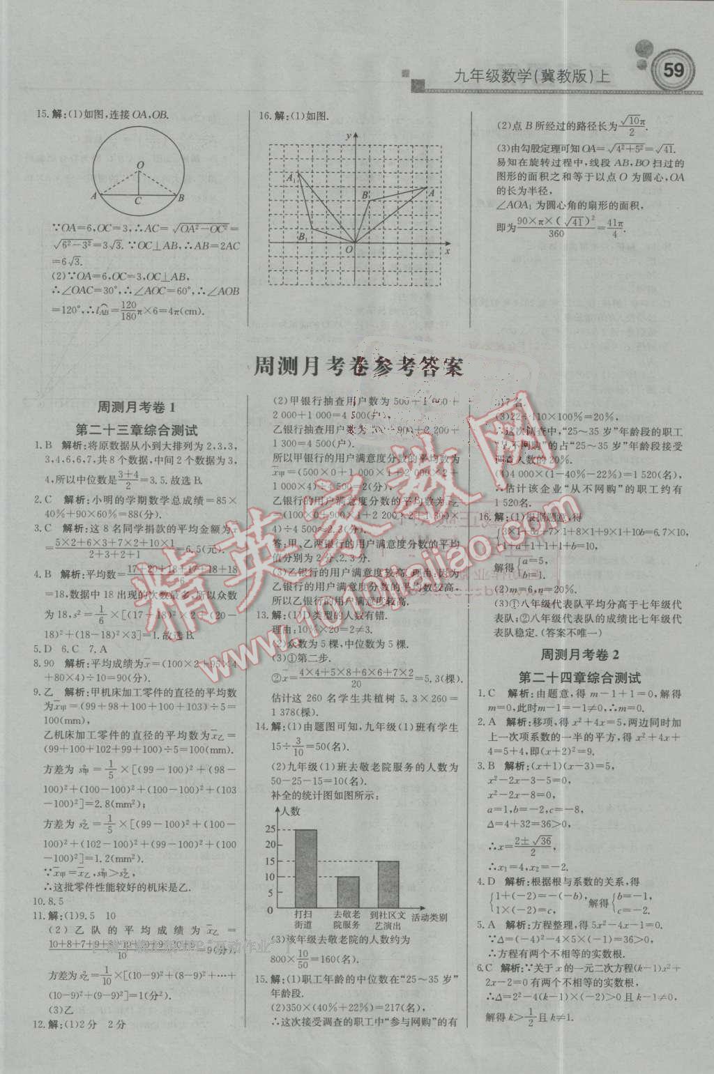 2016年輕巧奪冠周測月考直通中考九年級數(shù)學上冊冀教版 第11頁