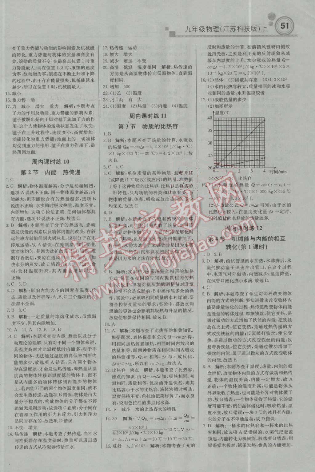 2016年輕巧奪冠周測月考直通中考九年級物理上冊蘇科版 第5頁