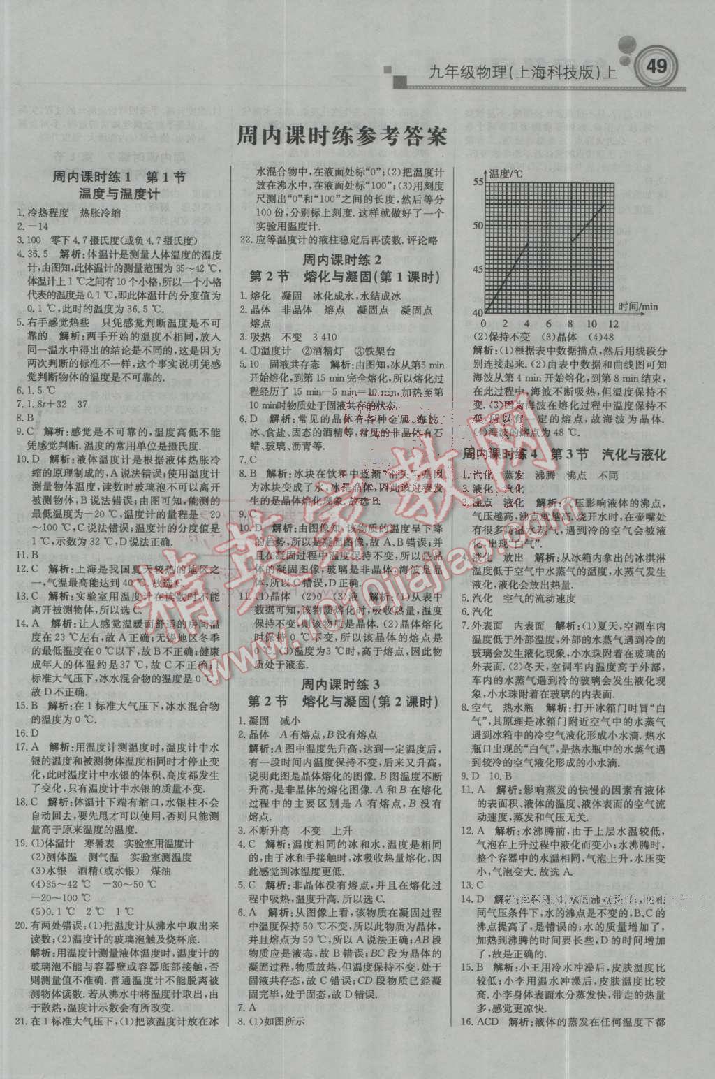 2016年輕巧奪冠周測月考直通中考九年級(jí)物理上冊(cè)滬科版 第1頁