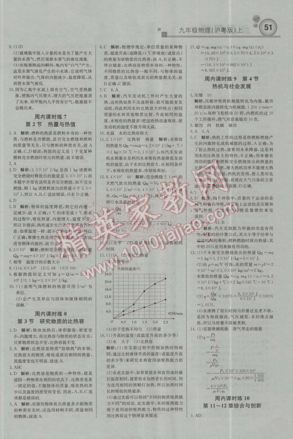 2016年輕巧奪冠周測月考直通中考九年級物理上冊滬粵版 第3頁