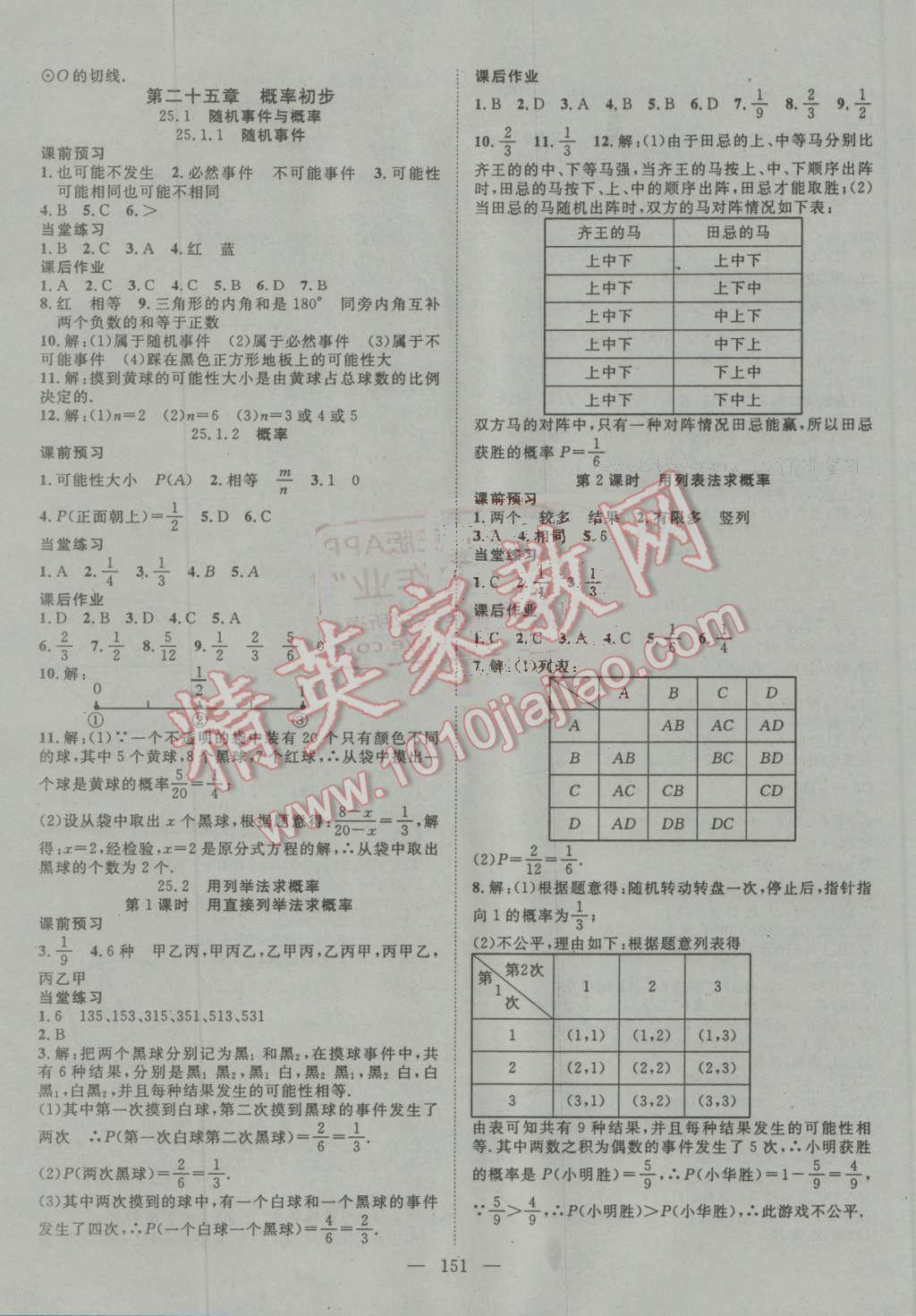 2016年名師學(xué)案九年級(jí)數(shù)學(xué)上冊(cè)人教版 第15頁(yè)