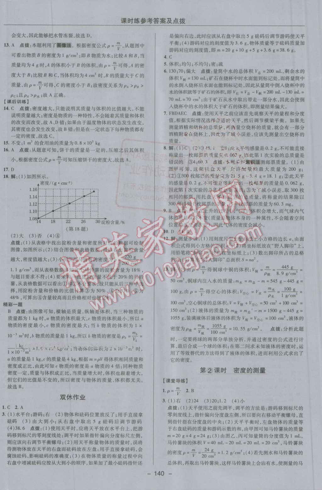 2016年點撥訓(xùn)練八年級物理上冊滬科版 第20頁