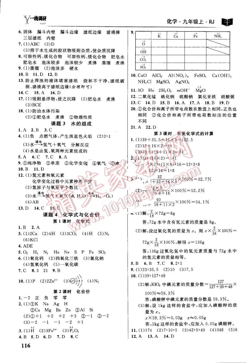 2016年一線調(diào)研學(xué)業(yè)測(cè)評(píng)九年級(jí)化學(xué)上冊(cè)人教版 第6頁(yè)