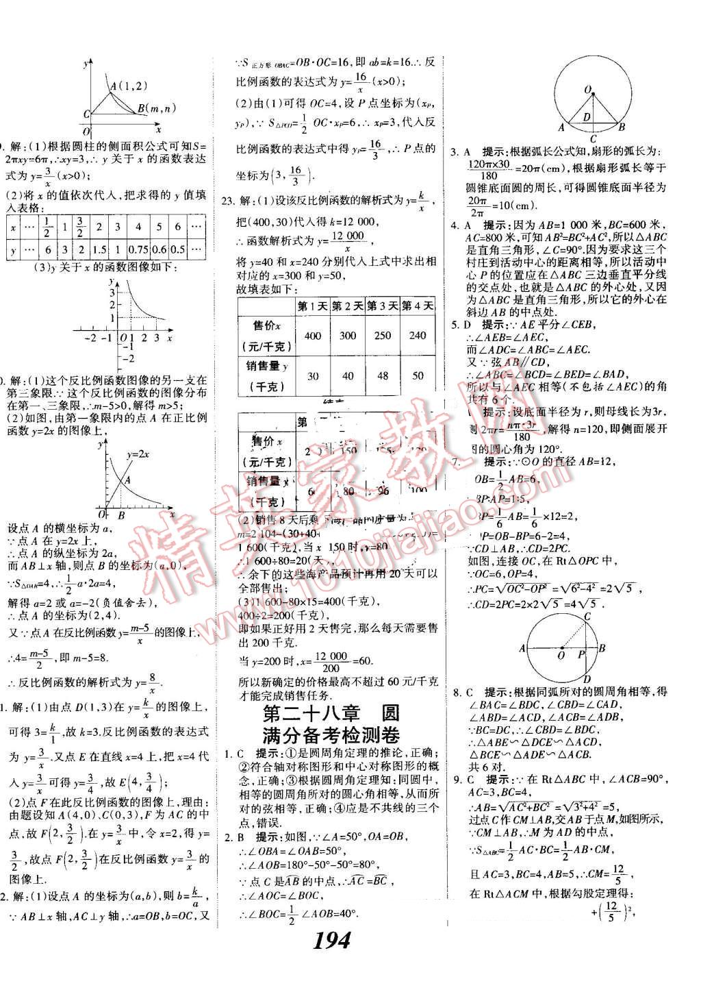 2016年全優(yōu)課堂考點(diǎn)集訓(xùn)與滿分備考九年級(jí)數(shù)學(xué)全一冊(cè)上冀教版 第46頁