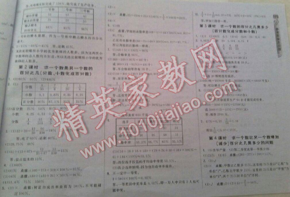 2015年綜合應(yīng)用創(chuàng)新題典中點六年級數(shù)學上冊人教版 第43頁