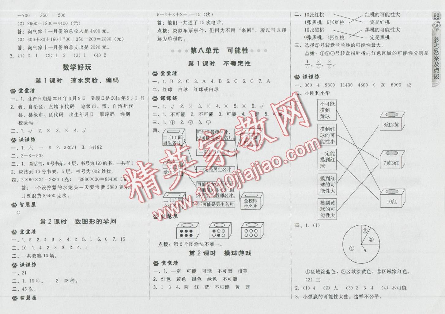 2016年綜合應(yīng)用創(chuàng)新題典中點(diǎn)四年級(jí)數(shù)學(xué)上冊(cè)北師大版 第15頁(yè)