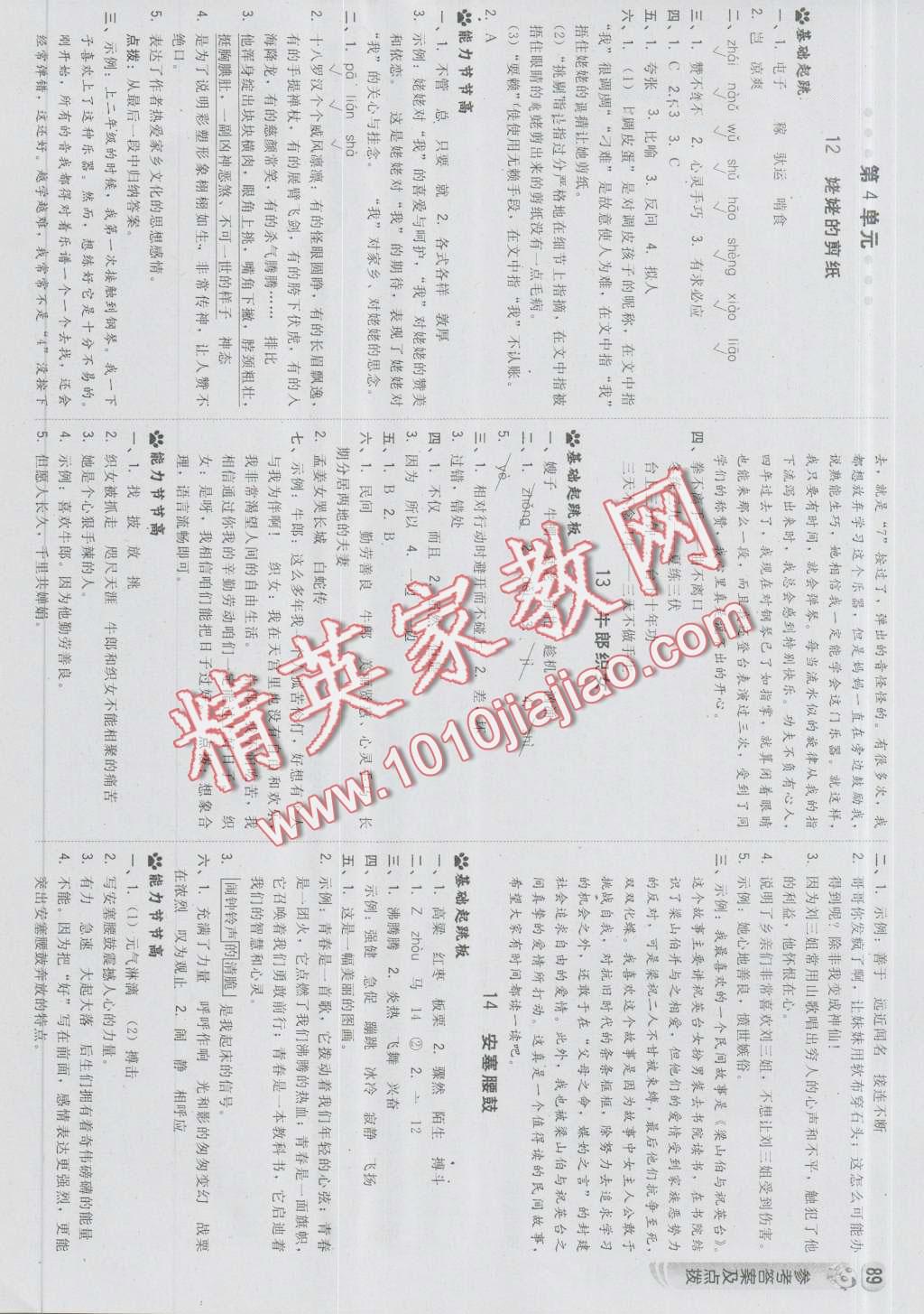 2016年綜合應用創(chuàng)新題典中點六年級語文上冊蘇教版 第7頁