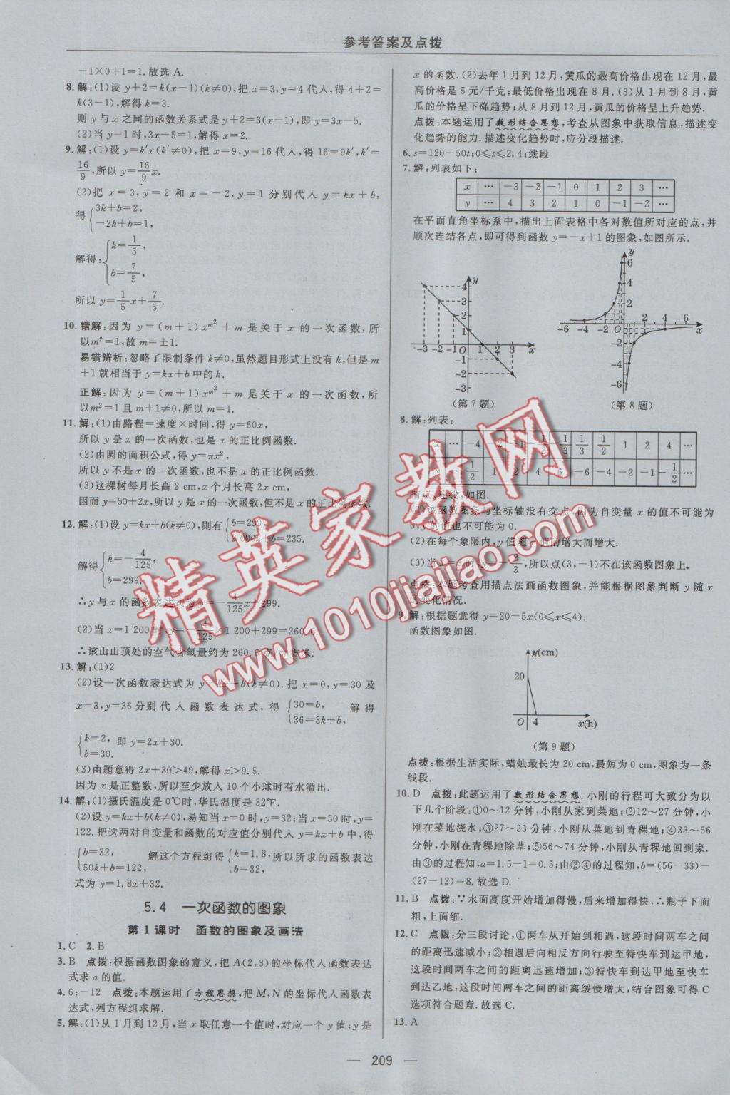 2016年綜合應(yīng)用創(chuàng)新題典中點(diǎn)八年級(jí)數(shù)學(xué)上冊(cè)浙教版 參考答案第45頁(yè)