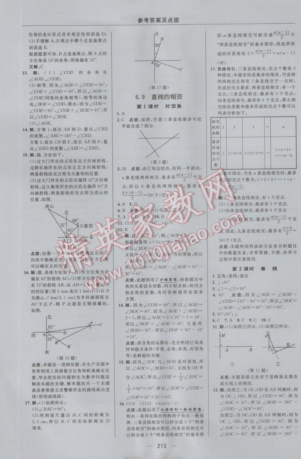 2016年綜合應(yīng)用創(chuàng)新題典中點(diǎn)七年級(jí)數(shù)學(xué)上冊(cè)浙教版 參考答案第37頁(yè)