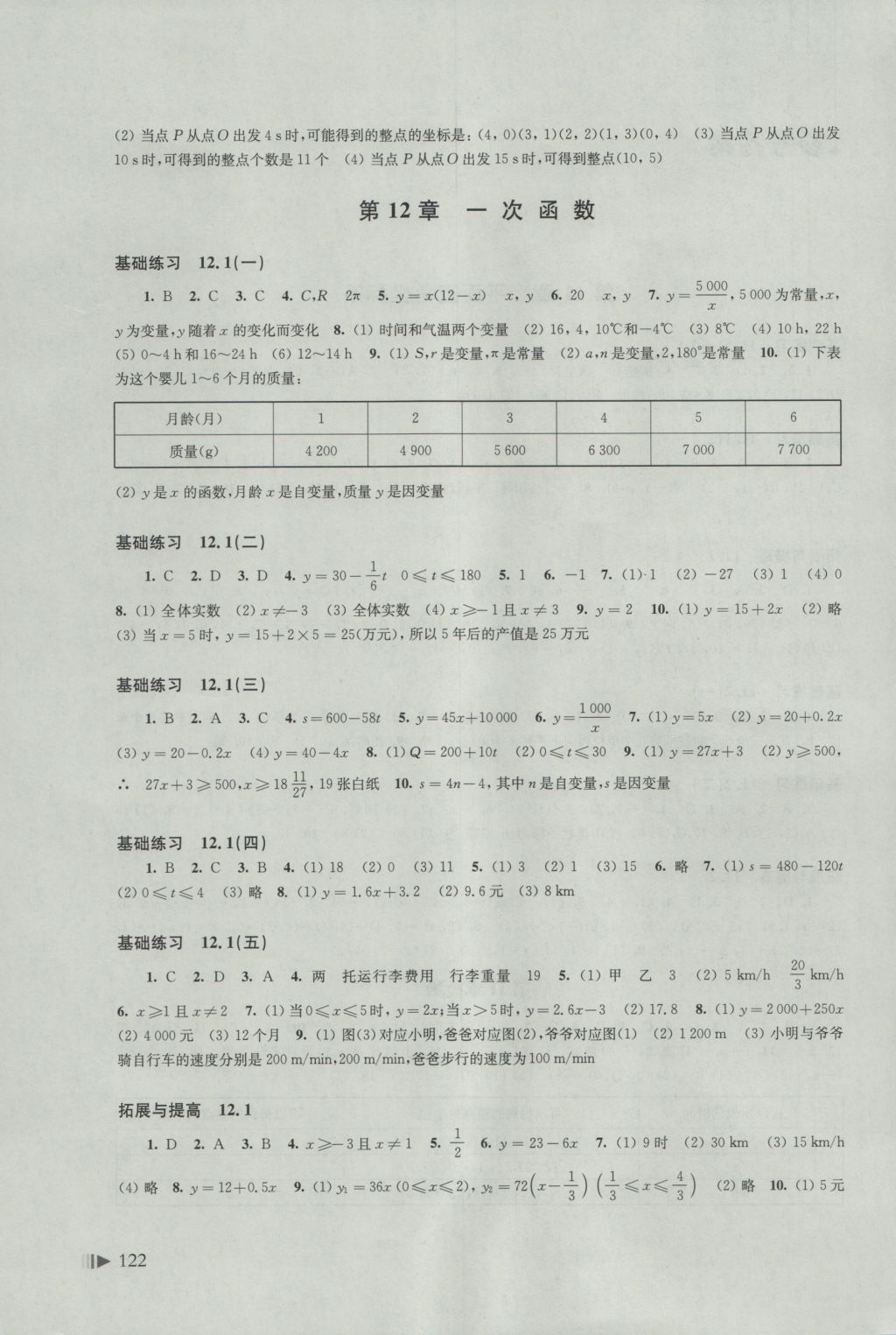 2016年初中数学同步练习八年级上册沪科版答案