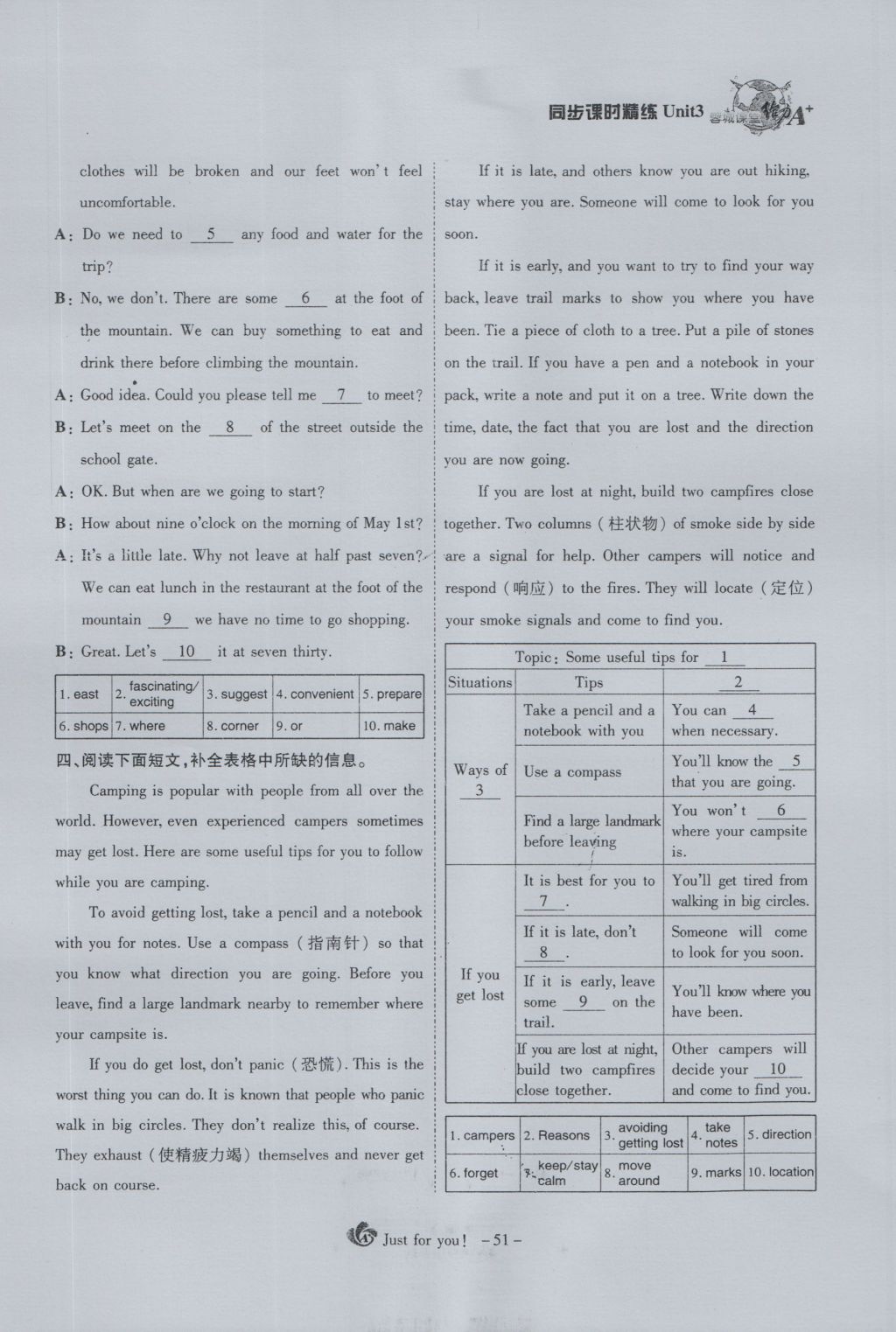 2016年蓉城課堂給力A加九年級英語 Unit 3 Could you please tell me where the restroomsare第51頁