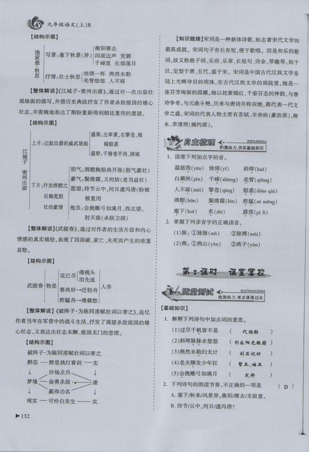 2016年蓉城課堂給力A加九年級語文 上冊第六單元 歷史人物第108頁