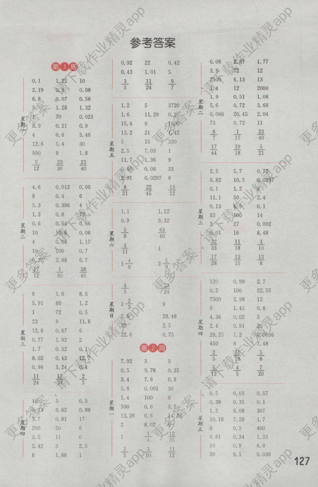 2016年通城学典计算能手六年级数学上册江苏