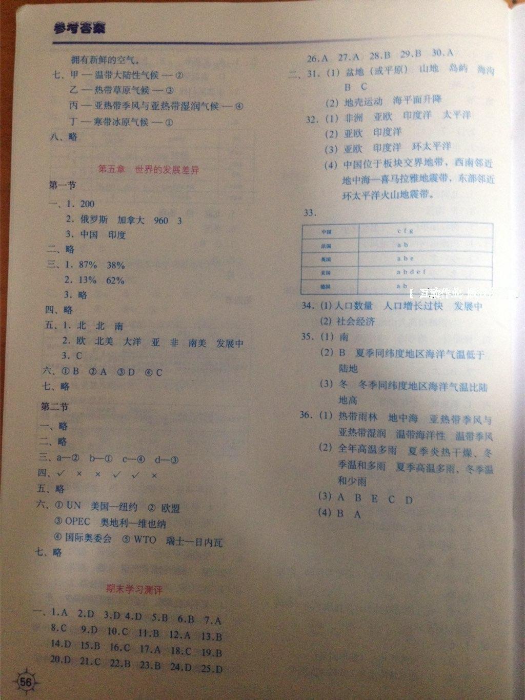 2016地理填充图册七年级上册湘教版中国地图出版社 第7页