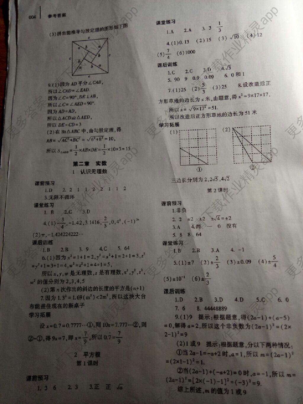 2016年基础训练八年级数学上册北师大版大象