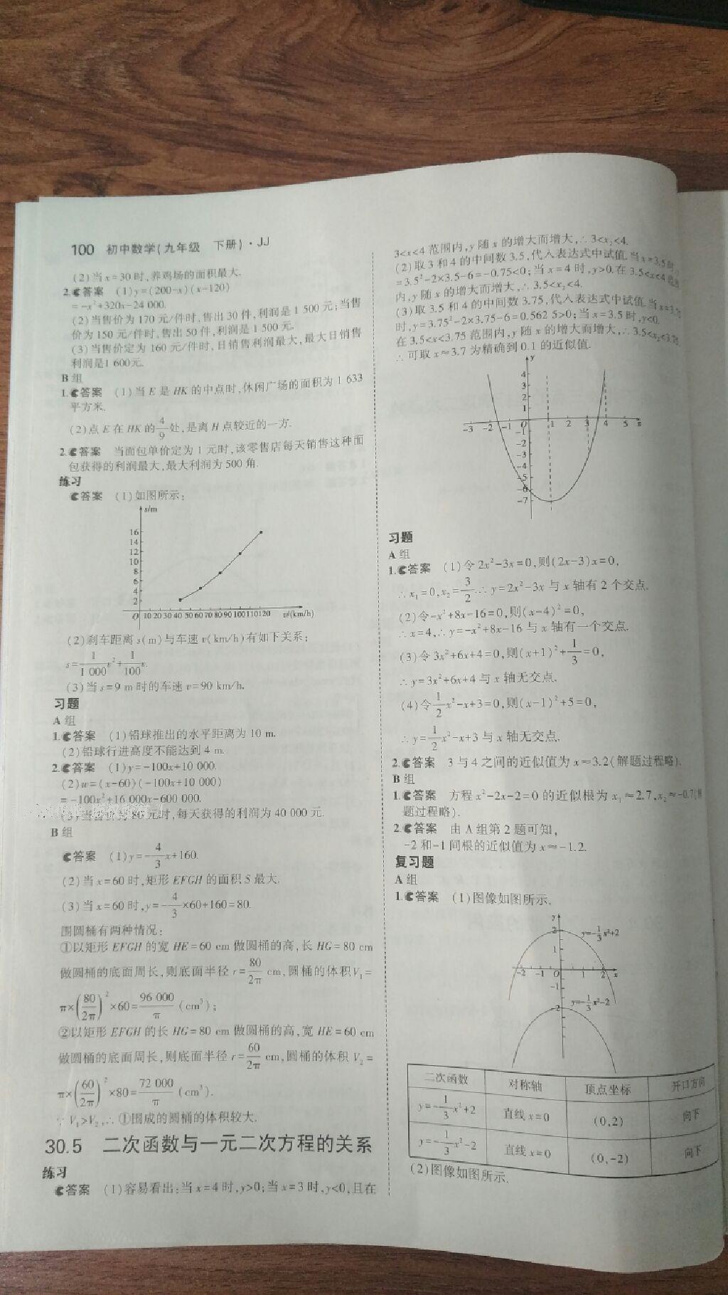 课本冀教版九年级数学下册 第6页