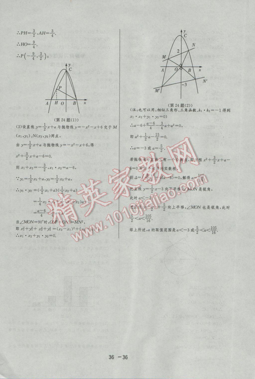 2017年1課3練單元達(dá)標(biāo)測(cè)試九年級(jí)數(shù)學(xué)下冊(cè)華師大版 參考答案第36頁(yè)