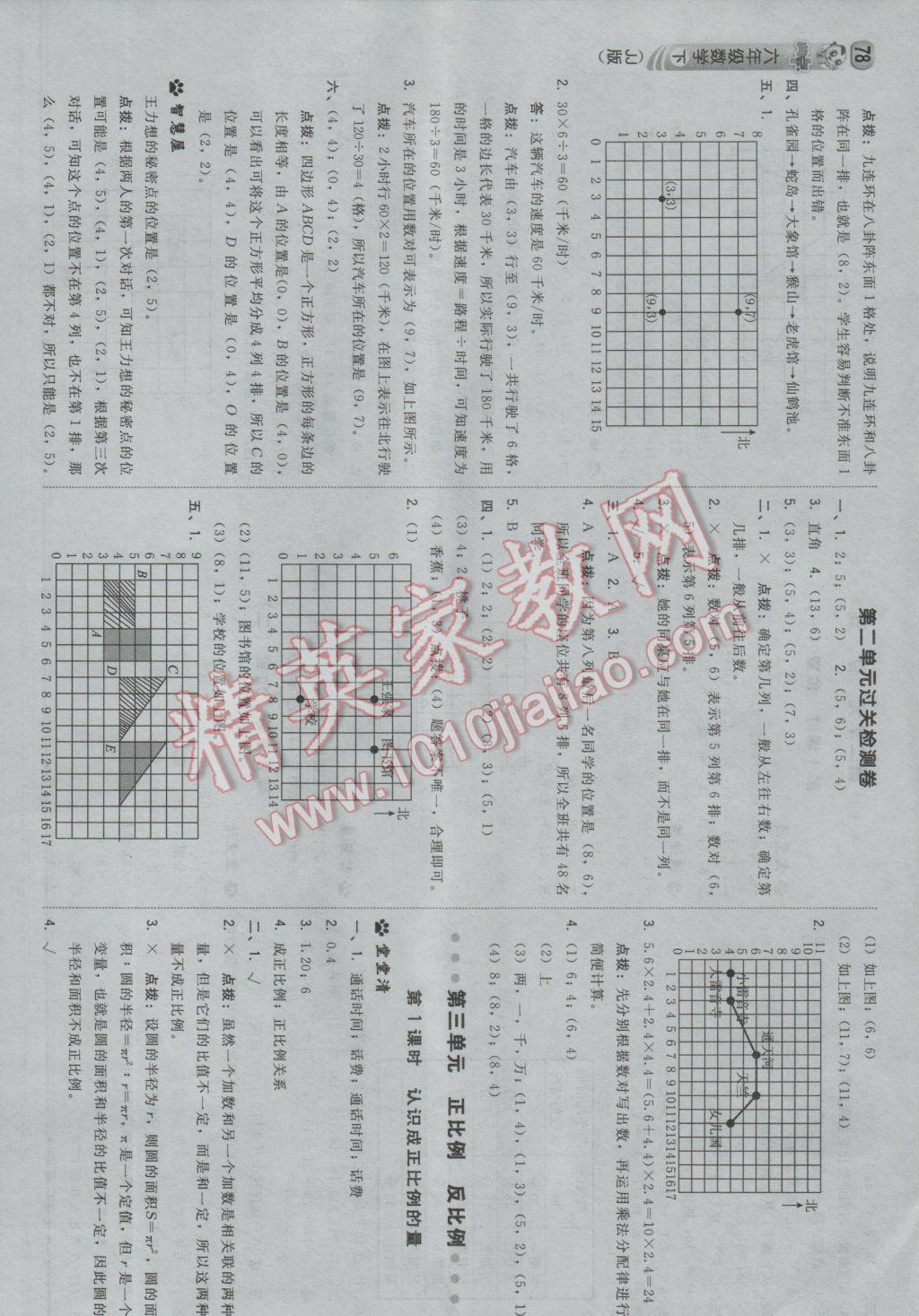 2017年綜合應(yīng)用創(chuàng)新題典中點(diǎn)六年級數(shù)學(xué)下冊冀教版 參考答案第4頁